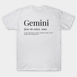 Gemini Definition T-Shirt